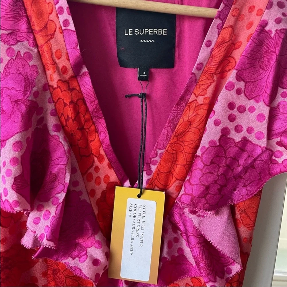 Le Superbe Aurora Flora Lil Flirt Ruffle Mini Dress - Picture 13 of 16